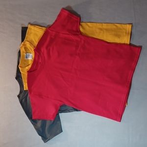 3 Pack Boys Tees Bundle Red, Grey, Yellow Youth M